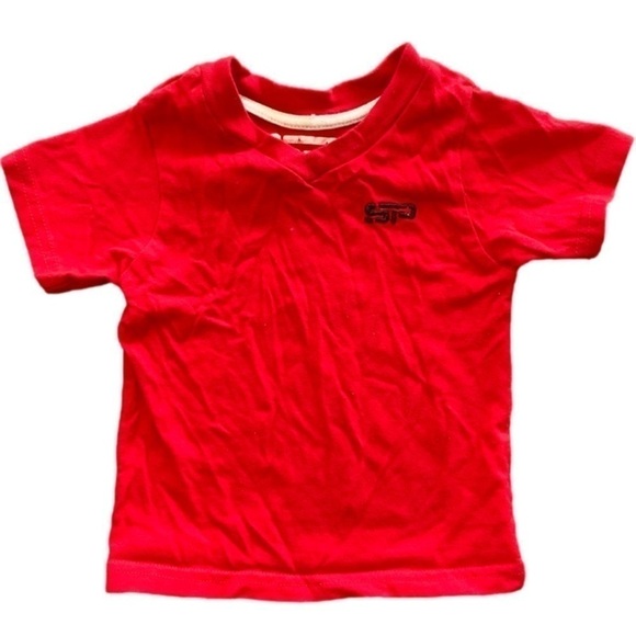 Street Property Red Short Sleeve Tshirt Size 12M - Picture 1 of 4